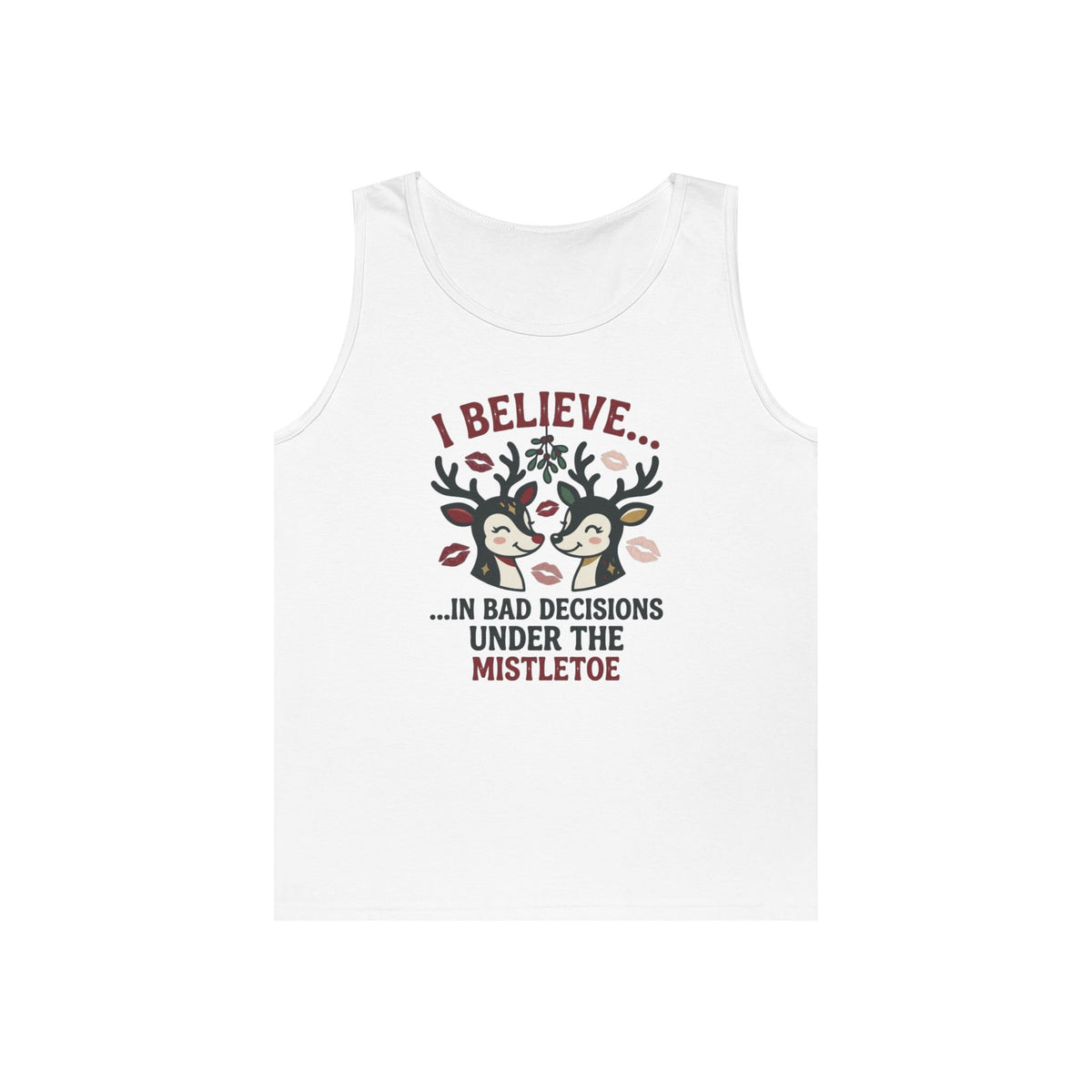 "Bad Decisions Under the Mistletoe" Tank Top
