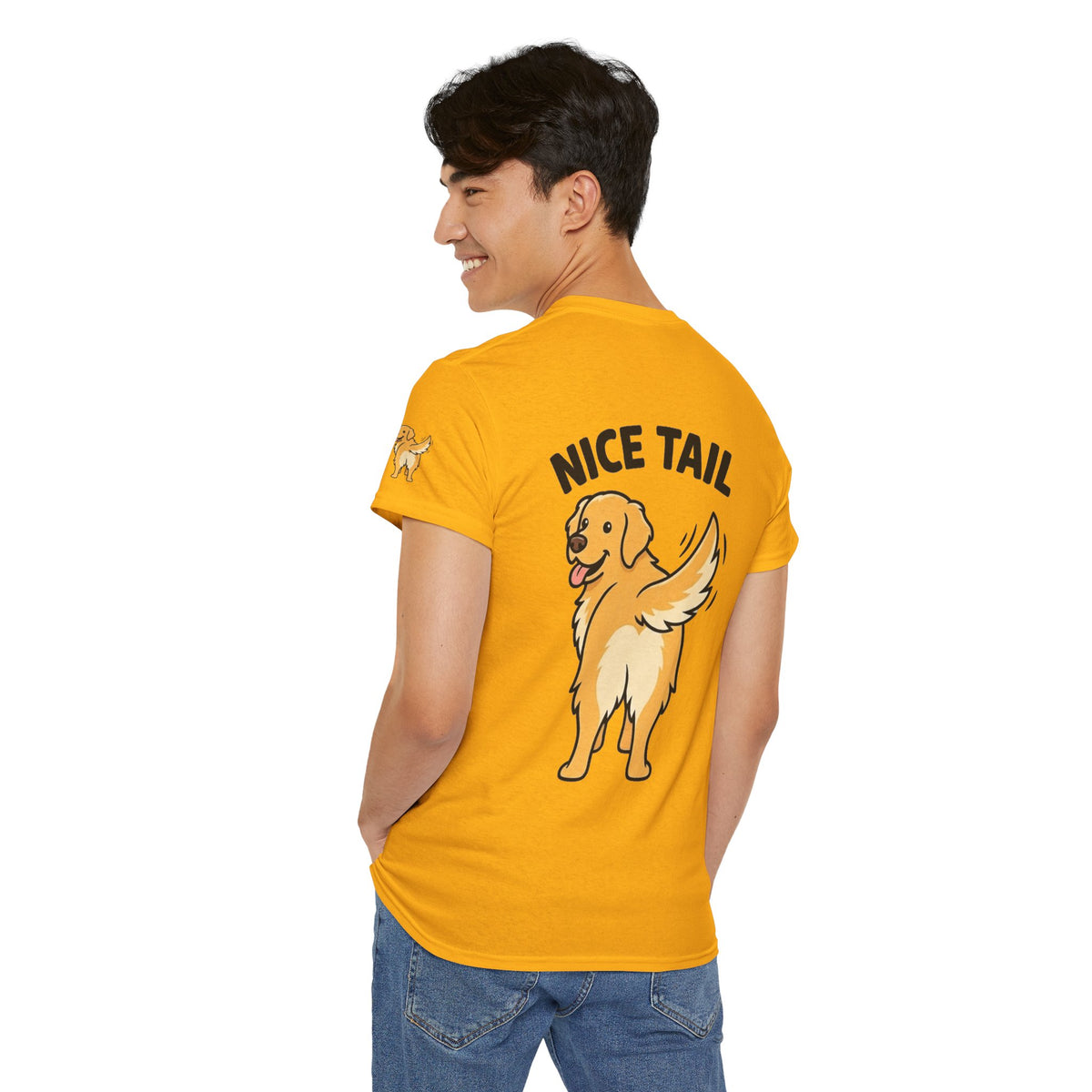Color: Gold | Nice Tail Premium Graphic Tee