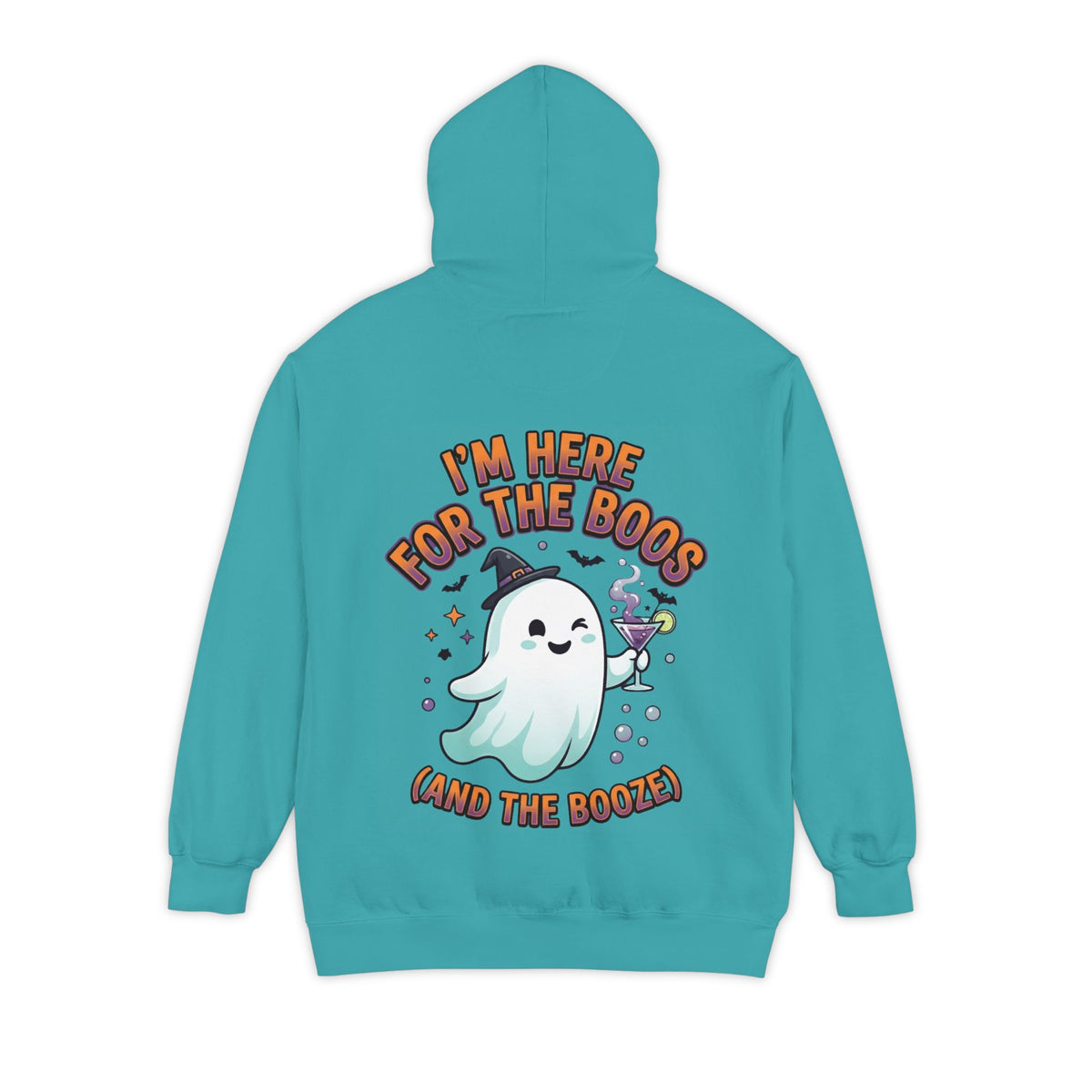 Color: Seafoam | I'm Here For The Boos Garment-Dyed Hoodie