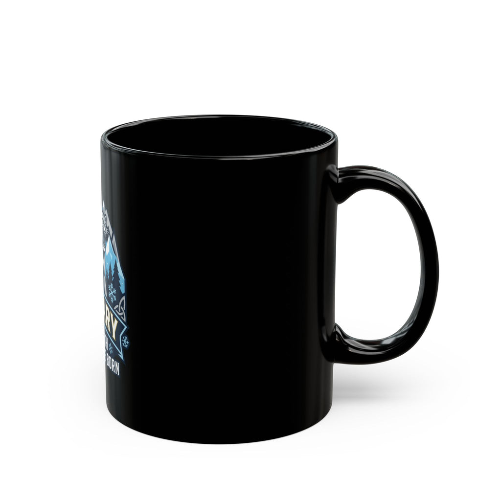 "January Legend" Black Ceramic Mug