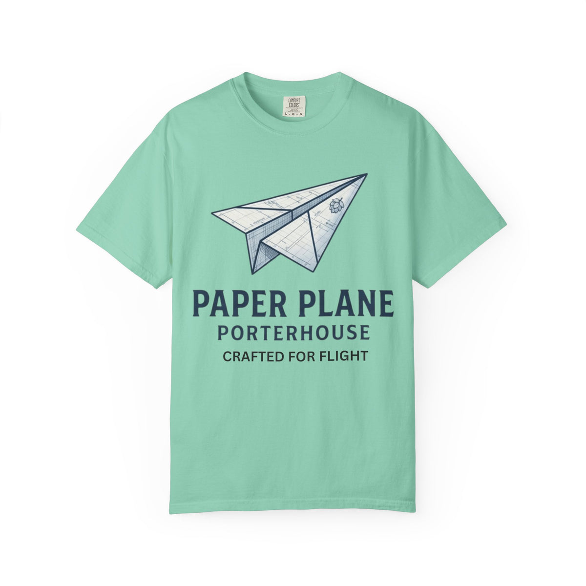 Color: Island Reef | Paper Plane Porterhouse Unisex Garment-Dyed Tee