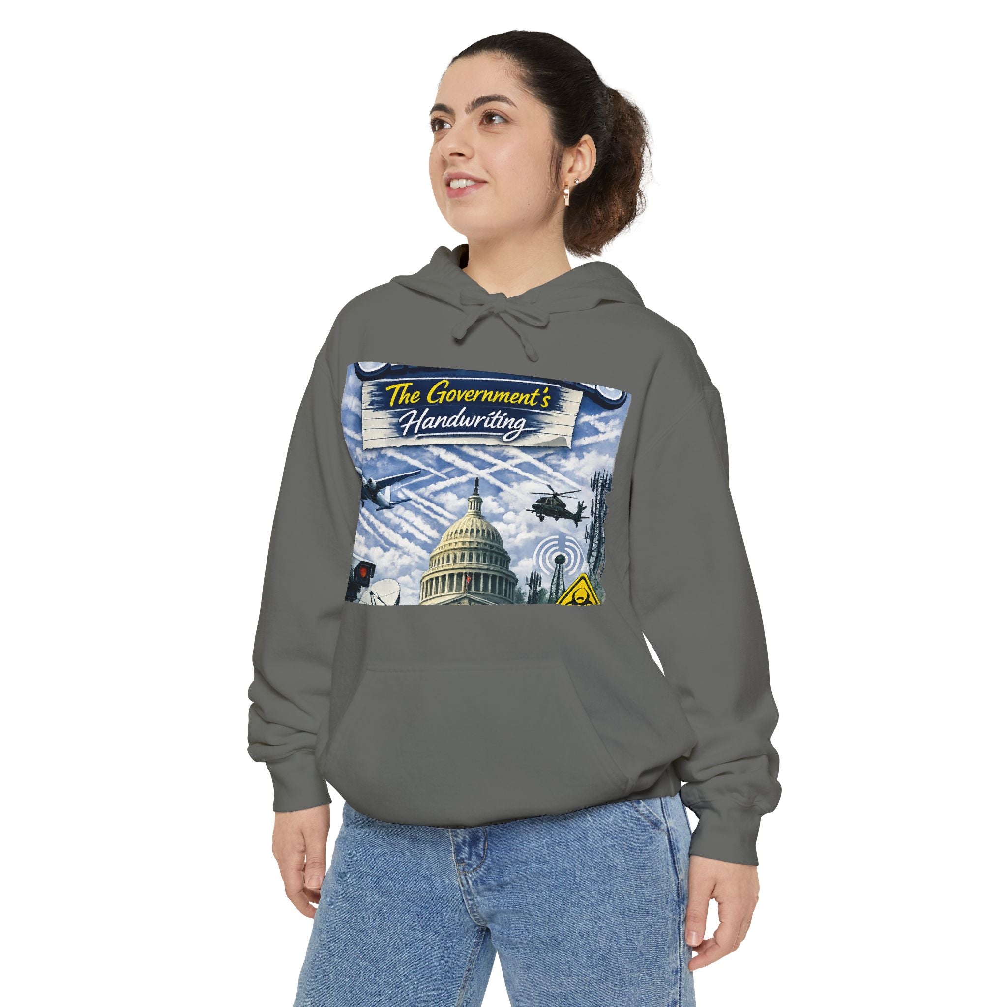 They're Not Contrails | Garment-Dyed Hoodie — AttitudeShirts