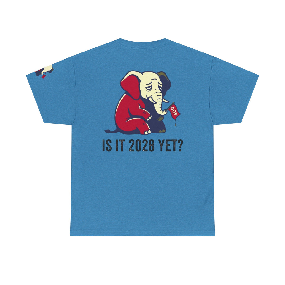 Color: Heather Sapphire | Is It 2028 Yet Premium Graphic Tee