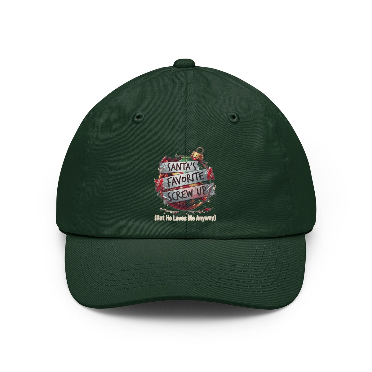 Color: Forest Green | Santa's Favorite Screw Up Dad Hat