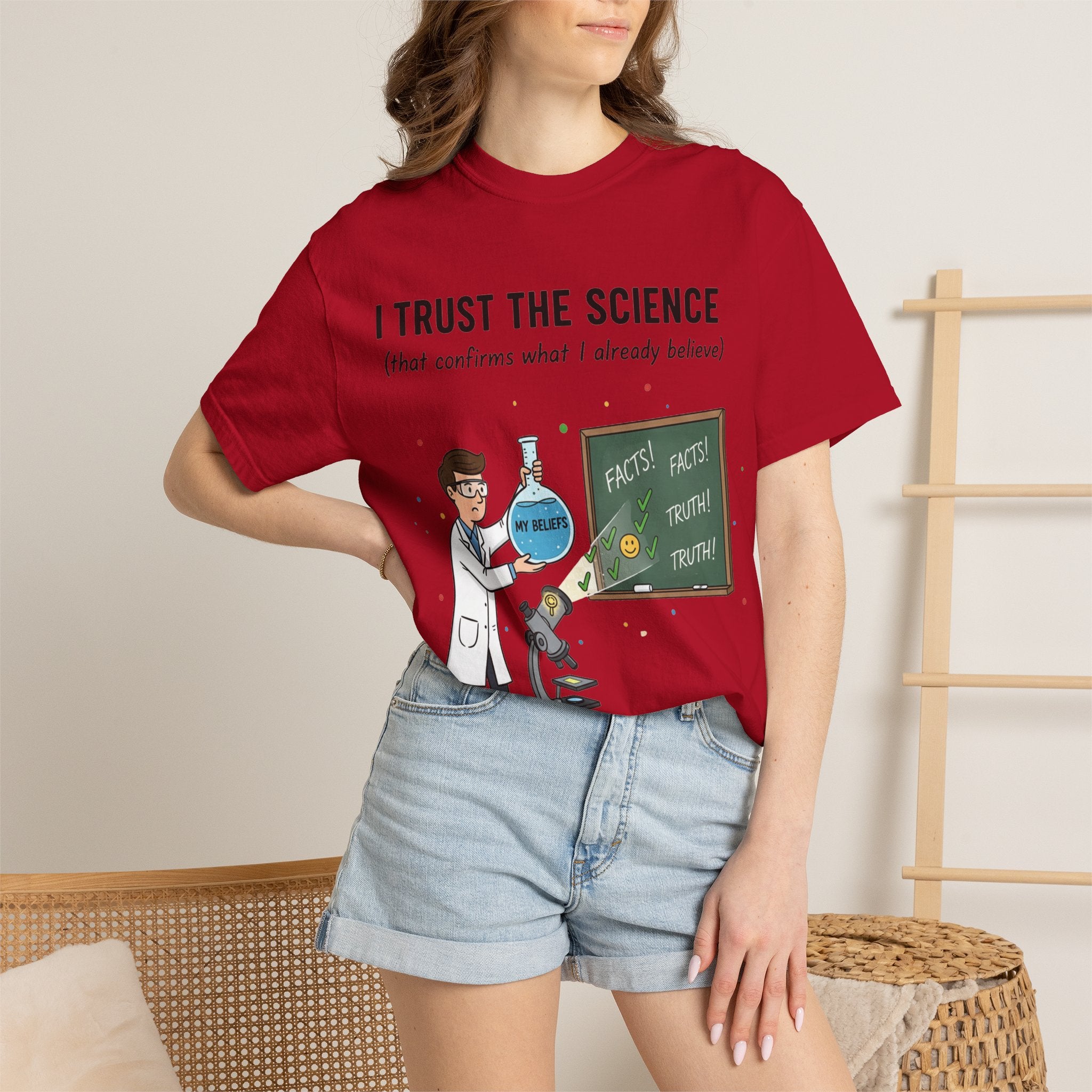 "I Trust The Science" Unisex Garment-Dyed T-shirt