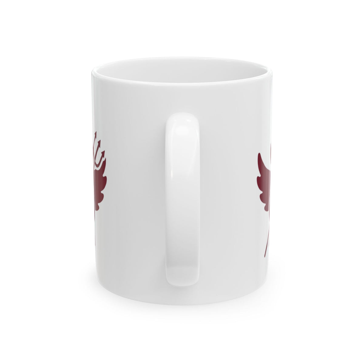 "On The Naughty List" White Ceramic Mug — Graphic