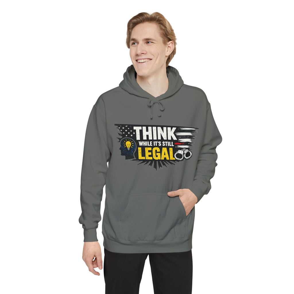 Think (Apparently It's Revolutionary) | Garment-Dyed Hoodie — AttitudeShirts