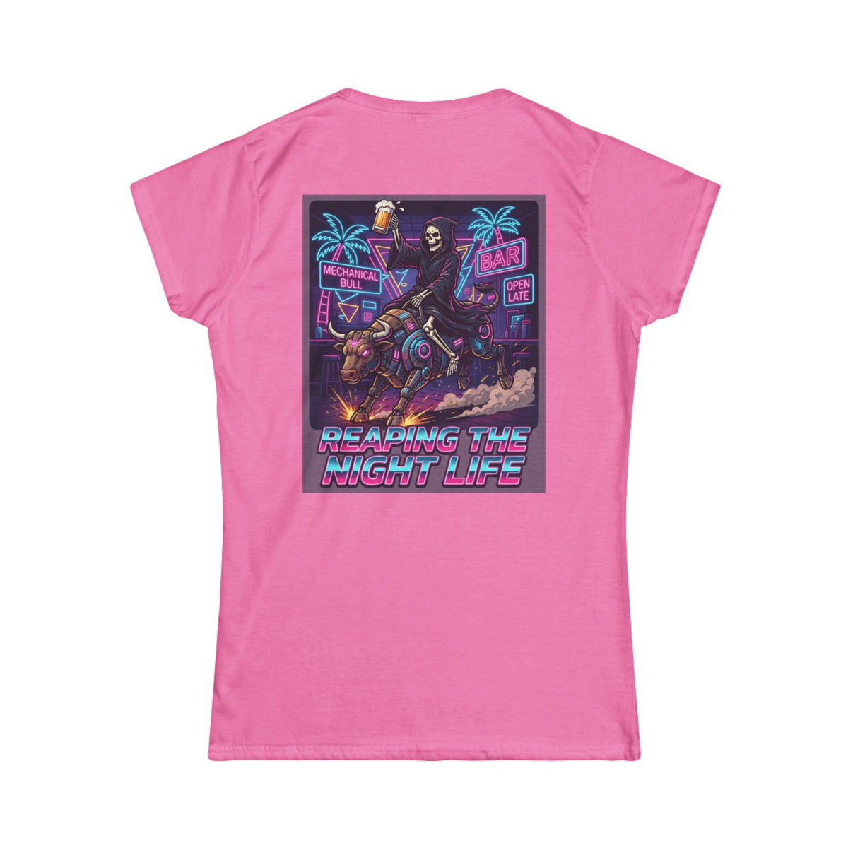 Color: Azalea | Reaping the Night Life Women's Tee
