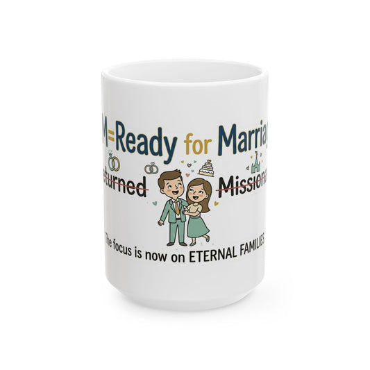 "RM=Ready for Marriage" White Ceramic Mug