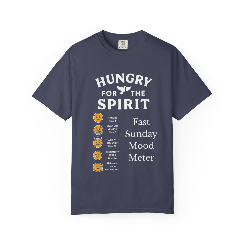 "Fast Sunday Mood Meter" Unisex Garment-Dyed T-shirt