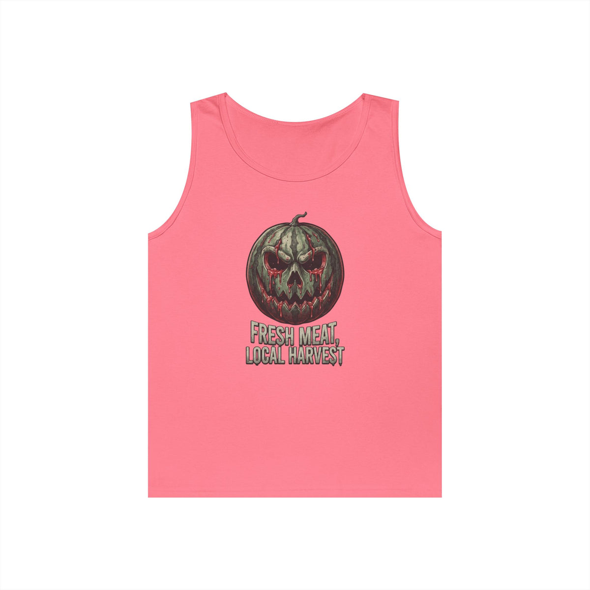 Color: Safety Pink | Fresh Meat, Local Harvest Tank Top
