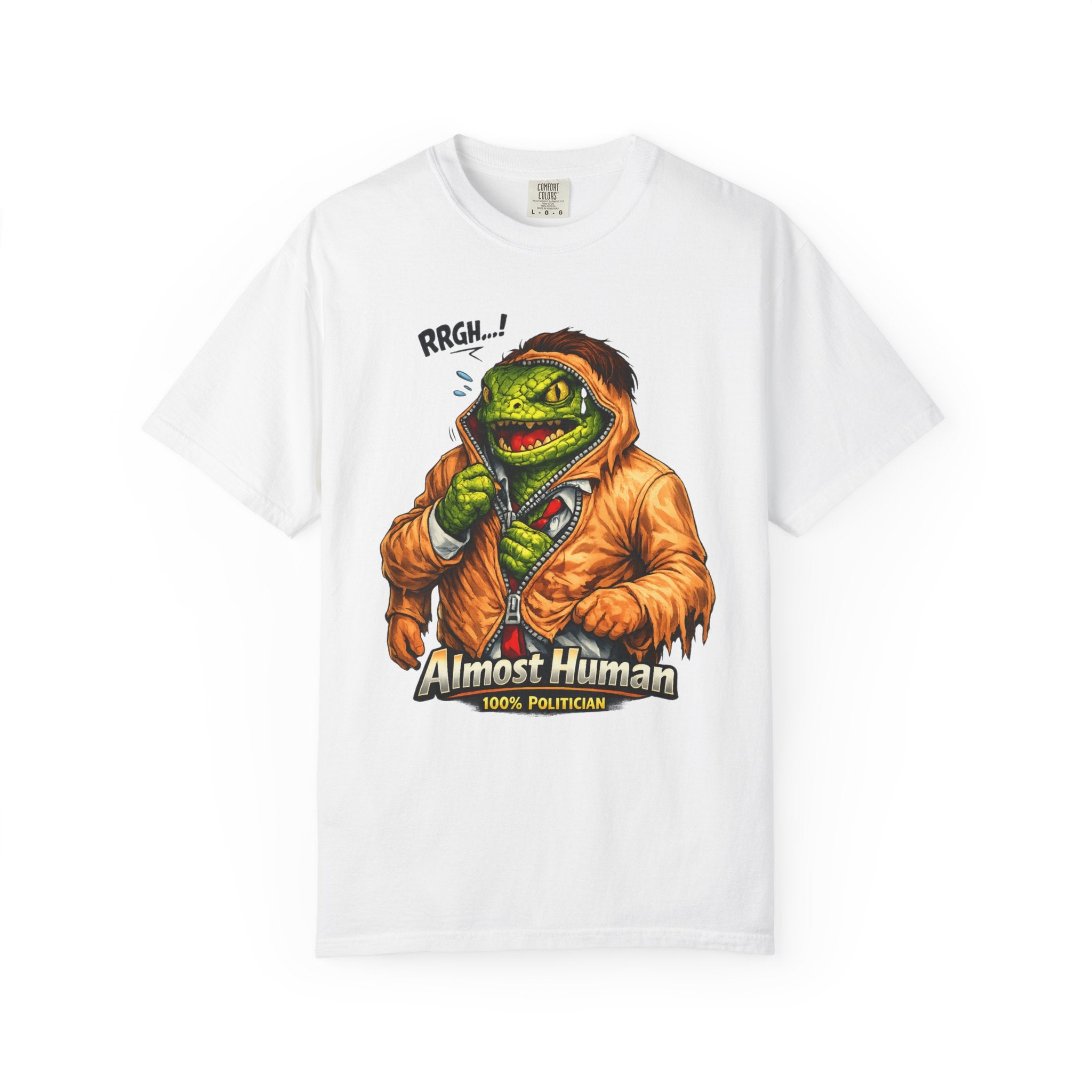 "Almost Human" Unisex Garment-Dyed T-shirt