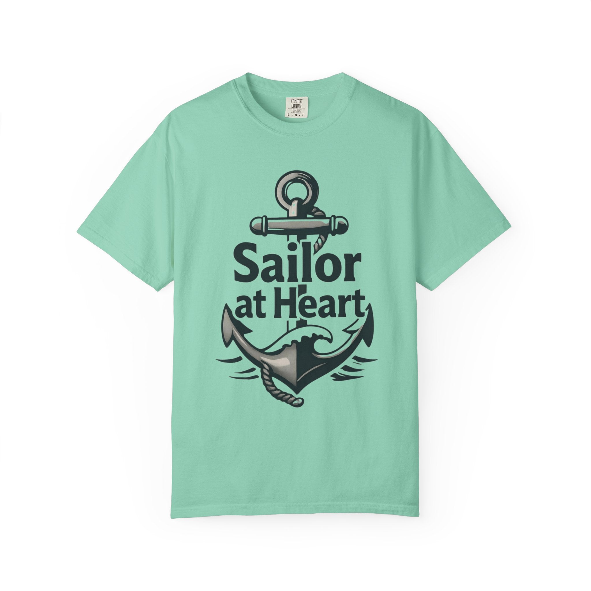 "Sailor at Heart-2" Unisex Garment-Dyed T-shirt