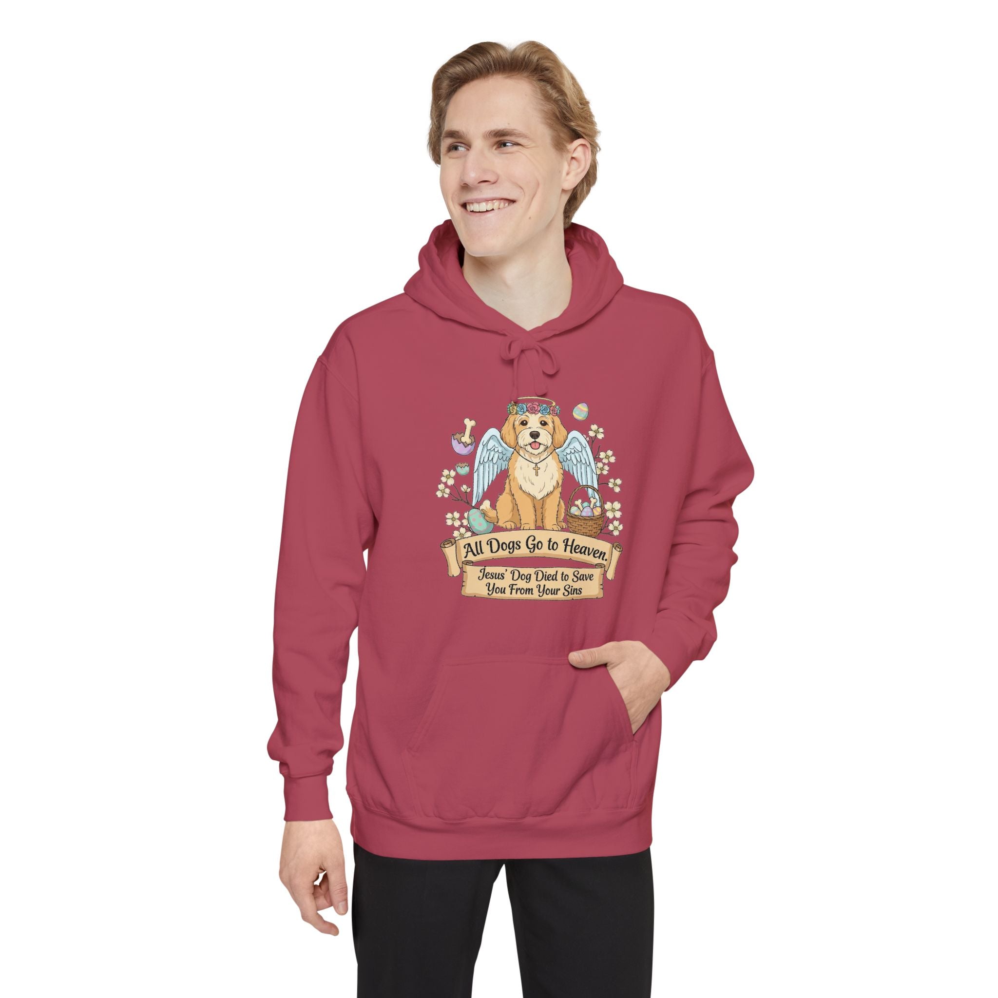 Heaven's Got a Paw Patrol | Garment-Dyed Hoodie — AttitudeShirts