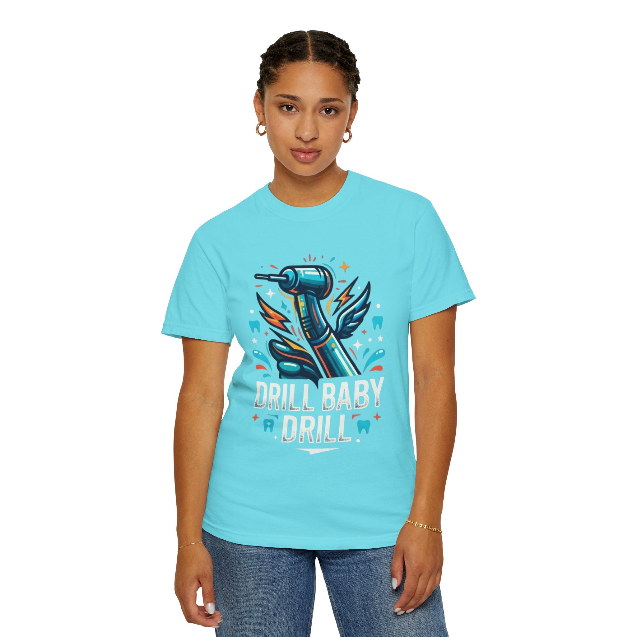 "Drill Baby Drill" Unisex Garment-Dyed Tee