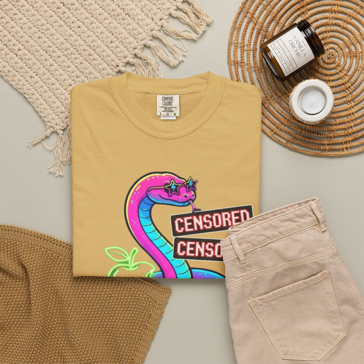 Good Book Series Naked & Unashamed Unisex Garment-Dyed Tee