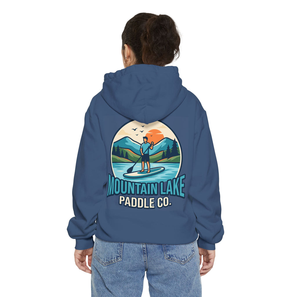 "Mountain Lake Paddle Board" Garment-Dyed Hoodie