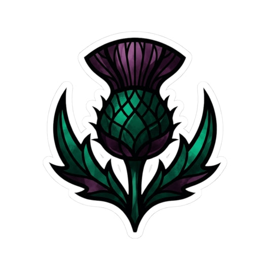 "Stained Glass Floral" Sticker