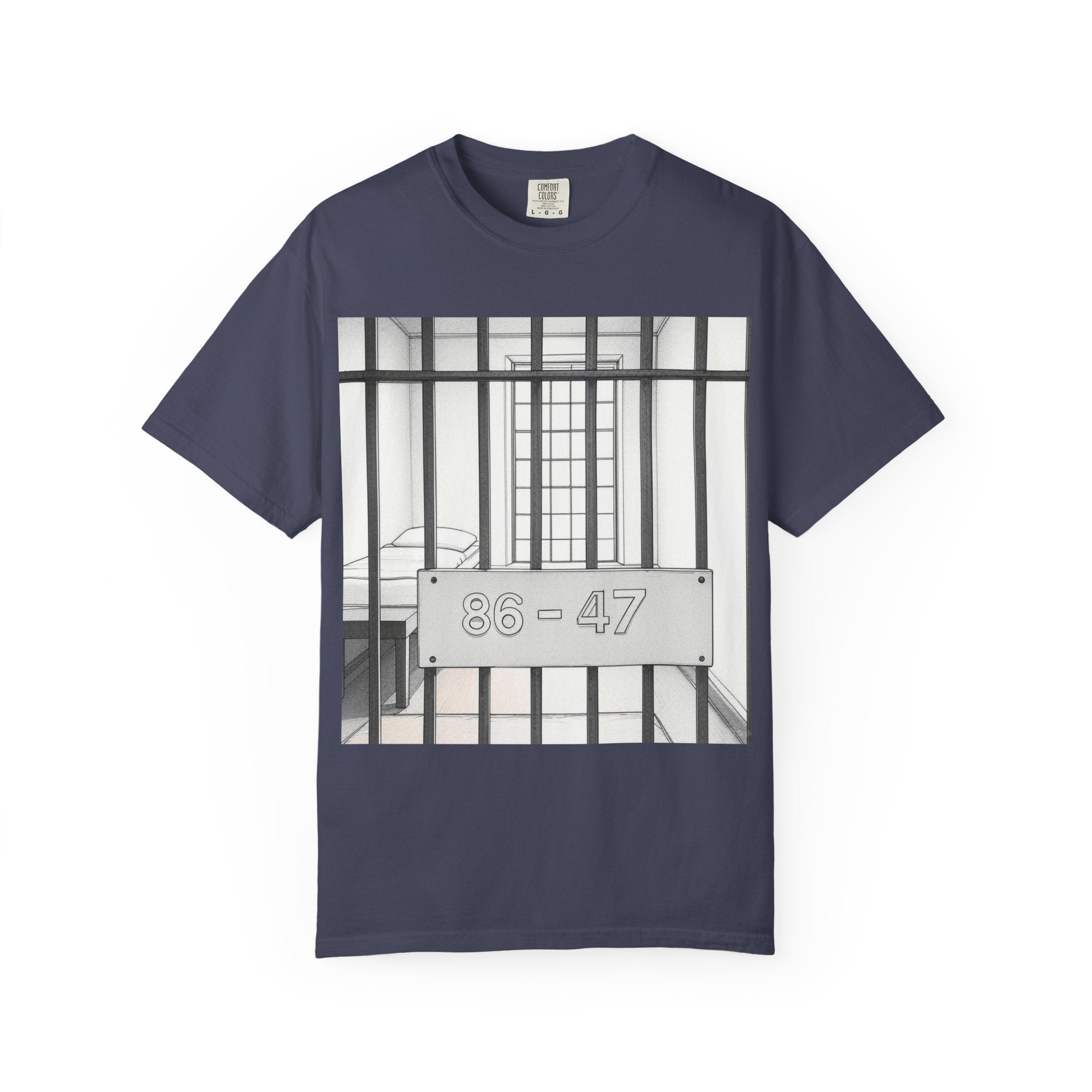 "86-47 Jail Cell" Unisex Garment-Dyed T-shirt