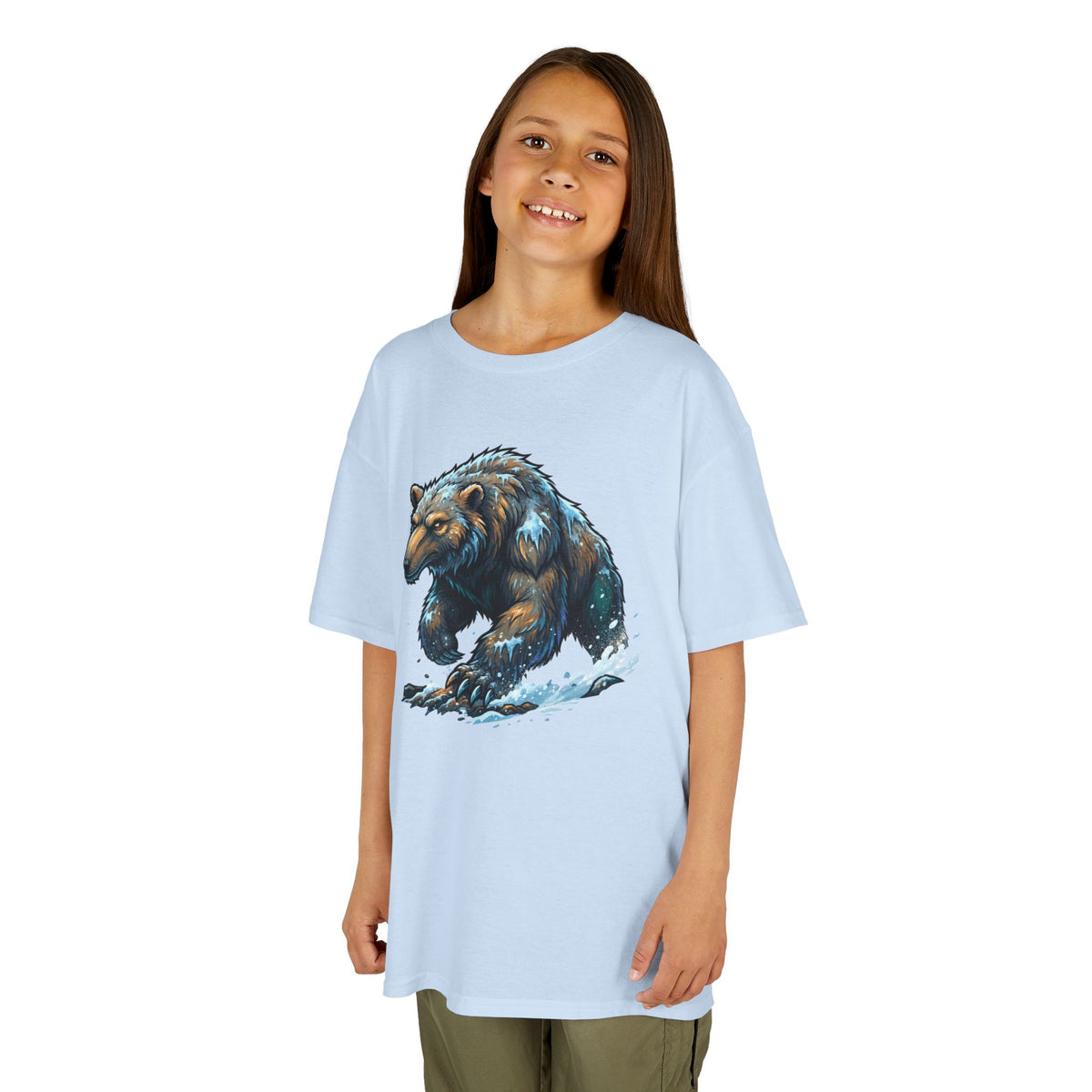 Color: Light Blue | Alioat (Siberian Folklore) Kids Tee