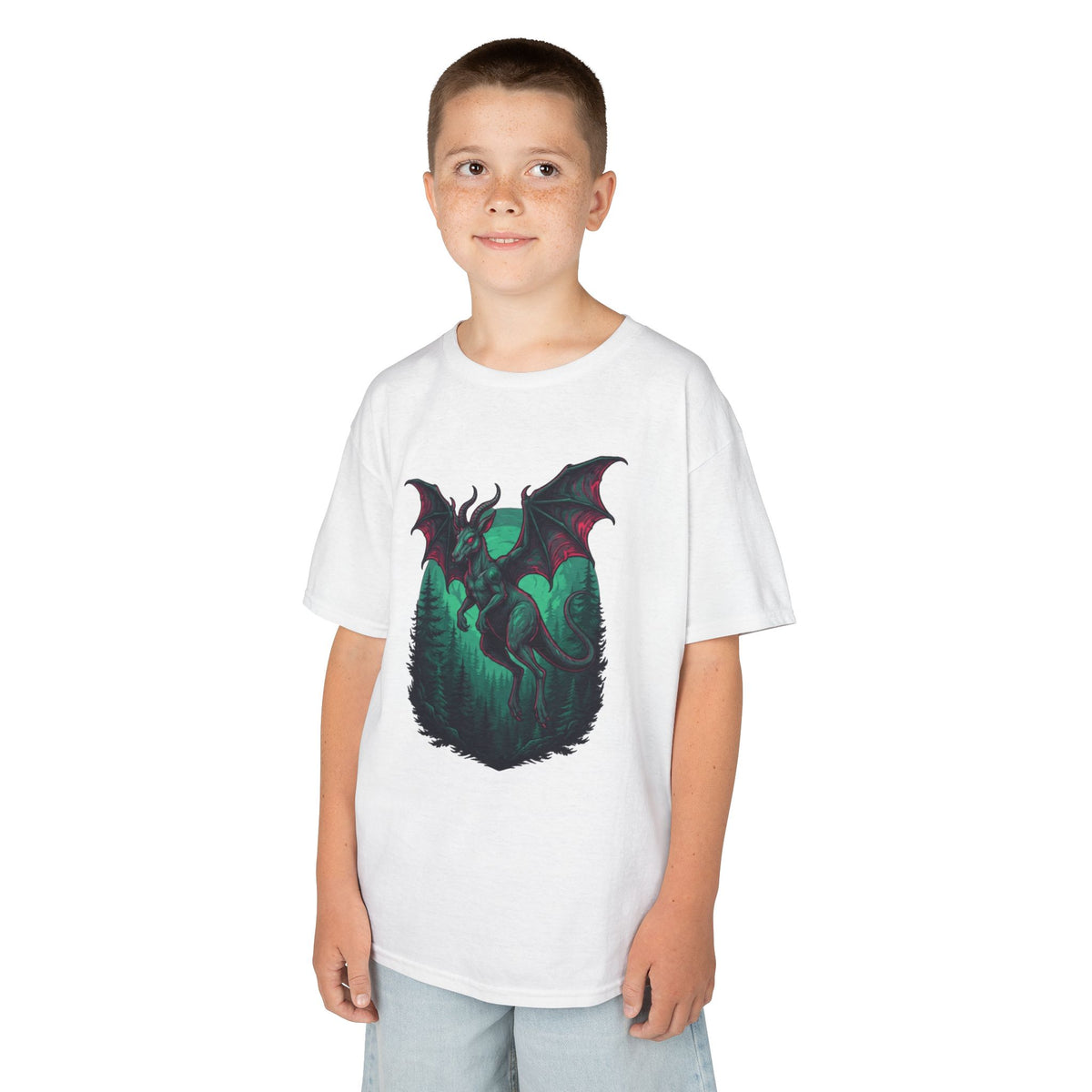 Color: White | The Jersey Devil (New Jersey, USA) Kids Tee