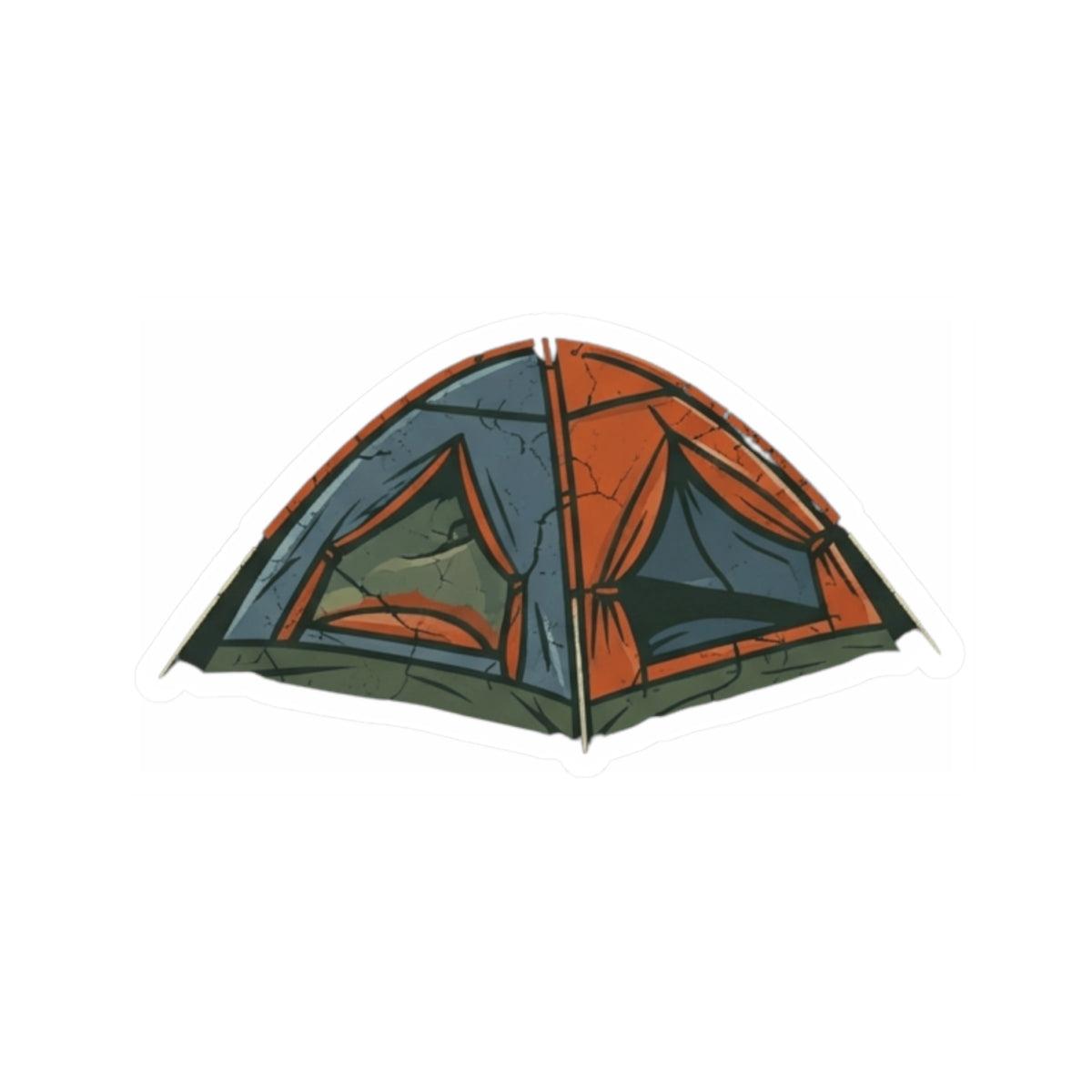 "Pitching A Tent Is My Only Cardio" Sticker