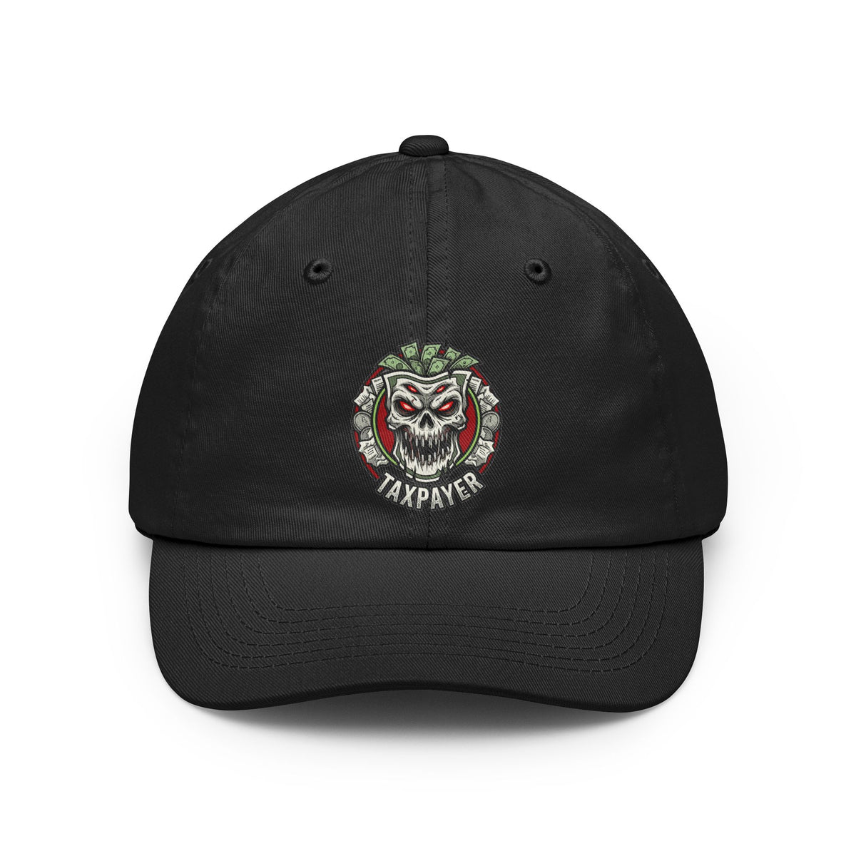 Color: Black | Horror of Taxes Dad Hat — Graphic