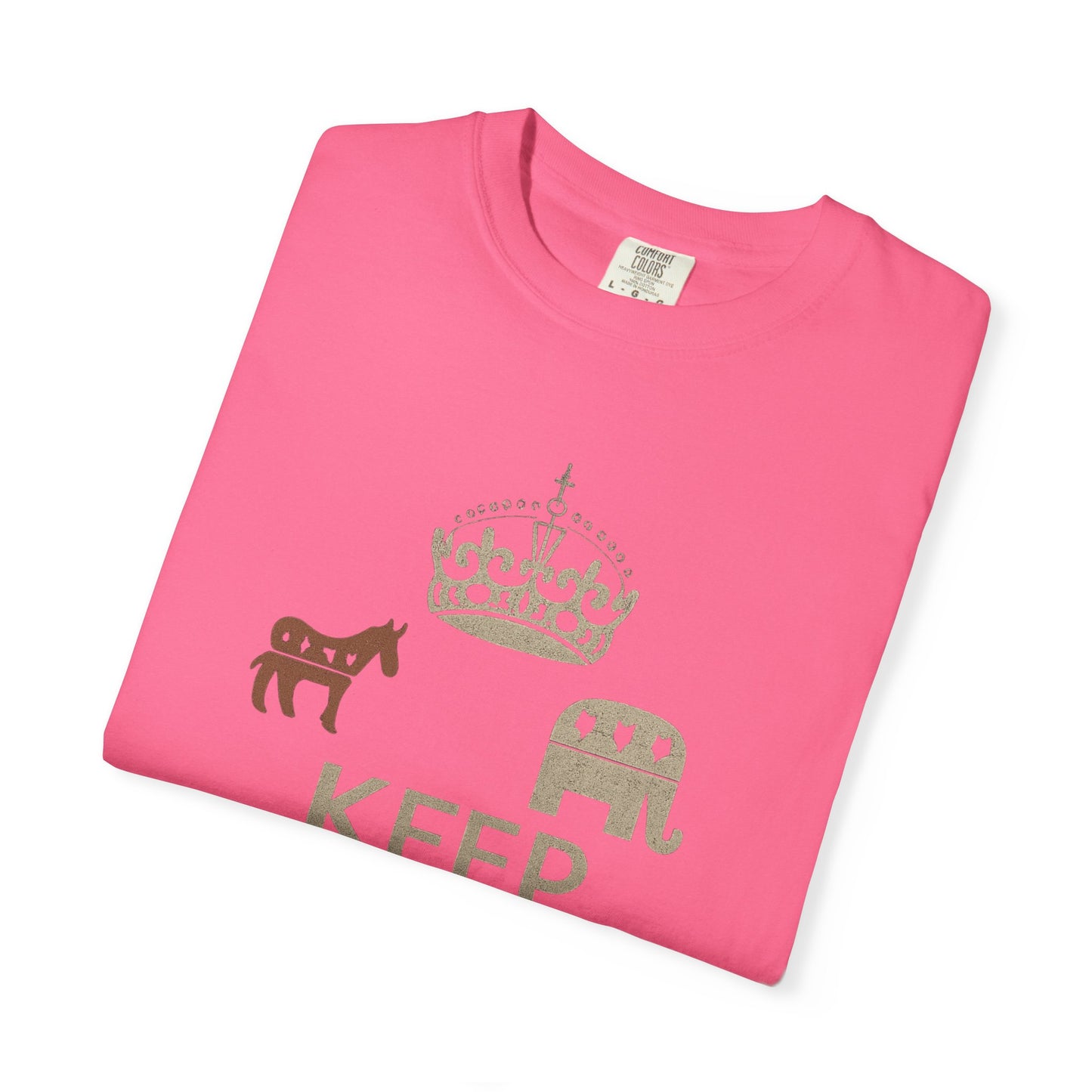 ""KEEP CALM AND BLAME THE OTHER PARTY" Unisex Garment-Dyed T-shirt