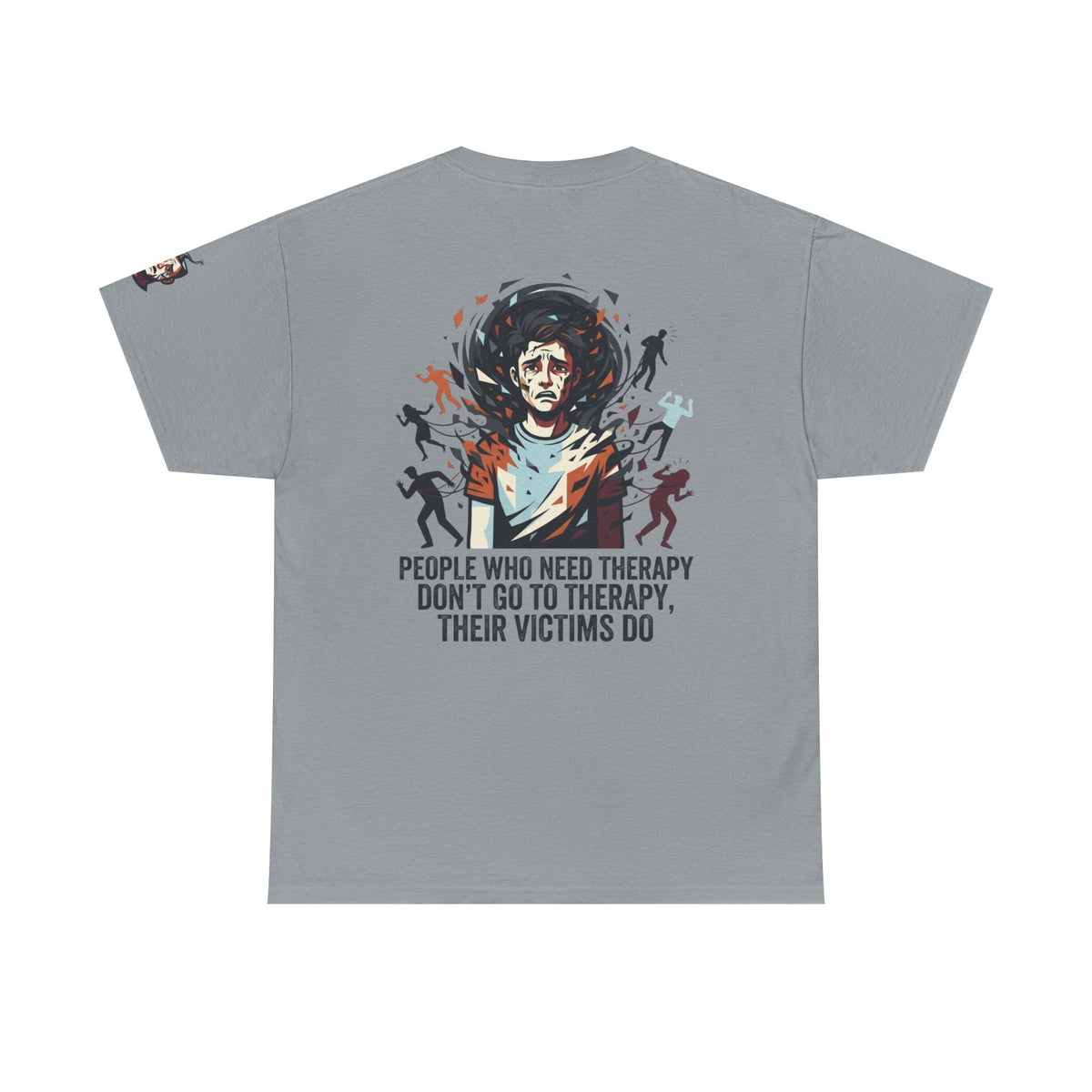 Color: Gravel | Therapy Needed Premium Graphic Tee