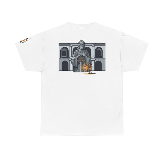Color: White | Blind Justice Premium Graphic Tee