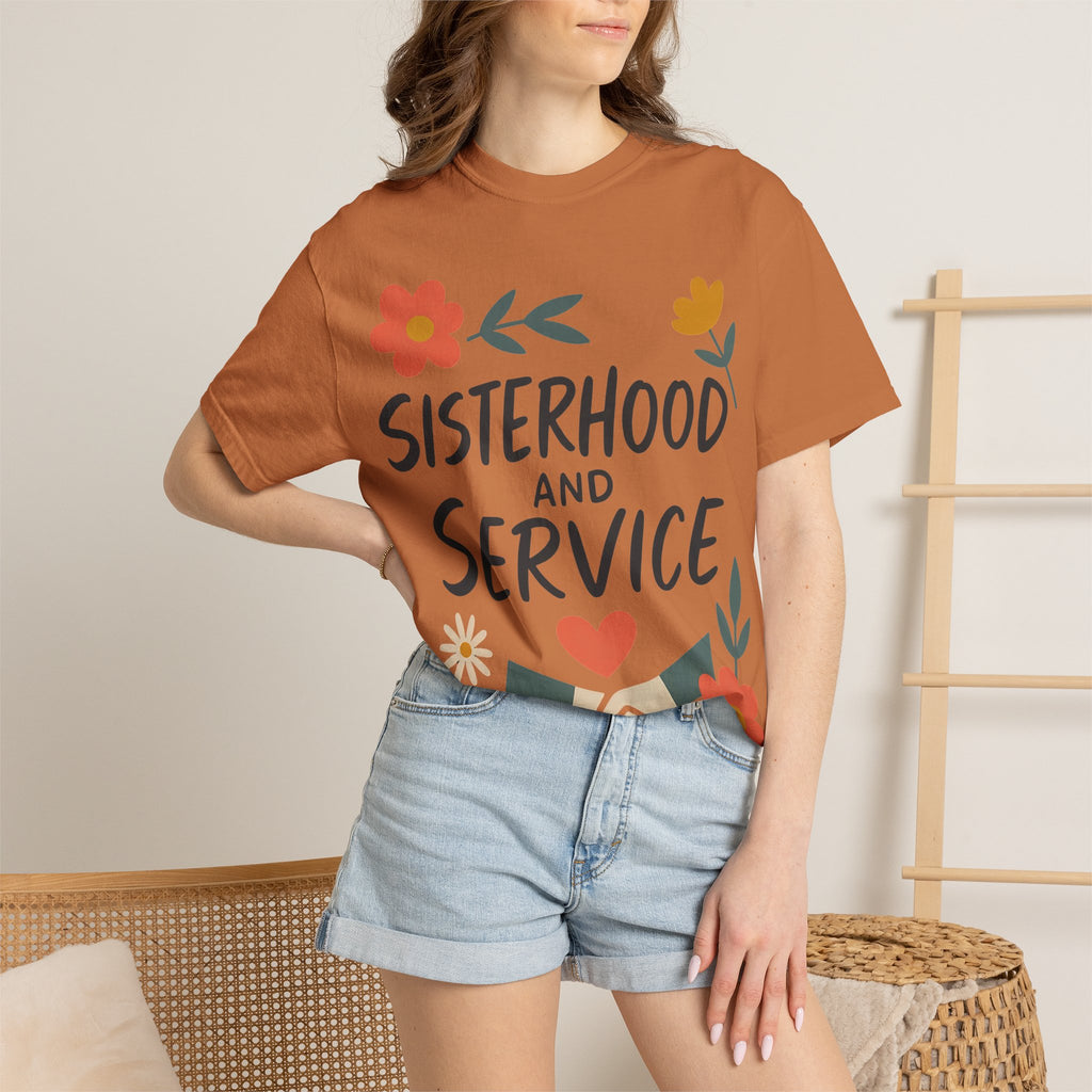 "Sisterhood and Service" Unisex Garment-Dyed T-shirt