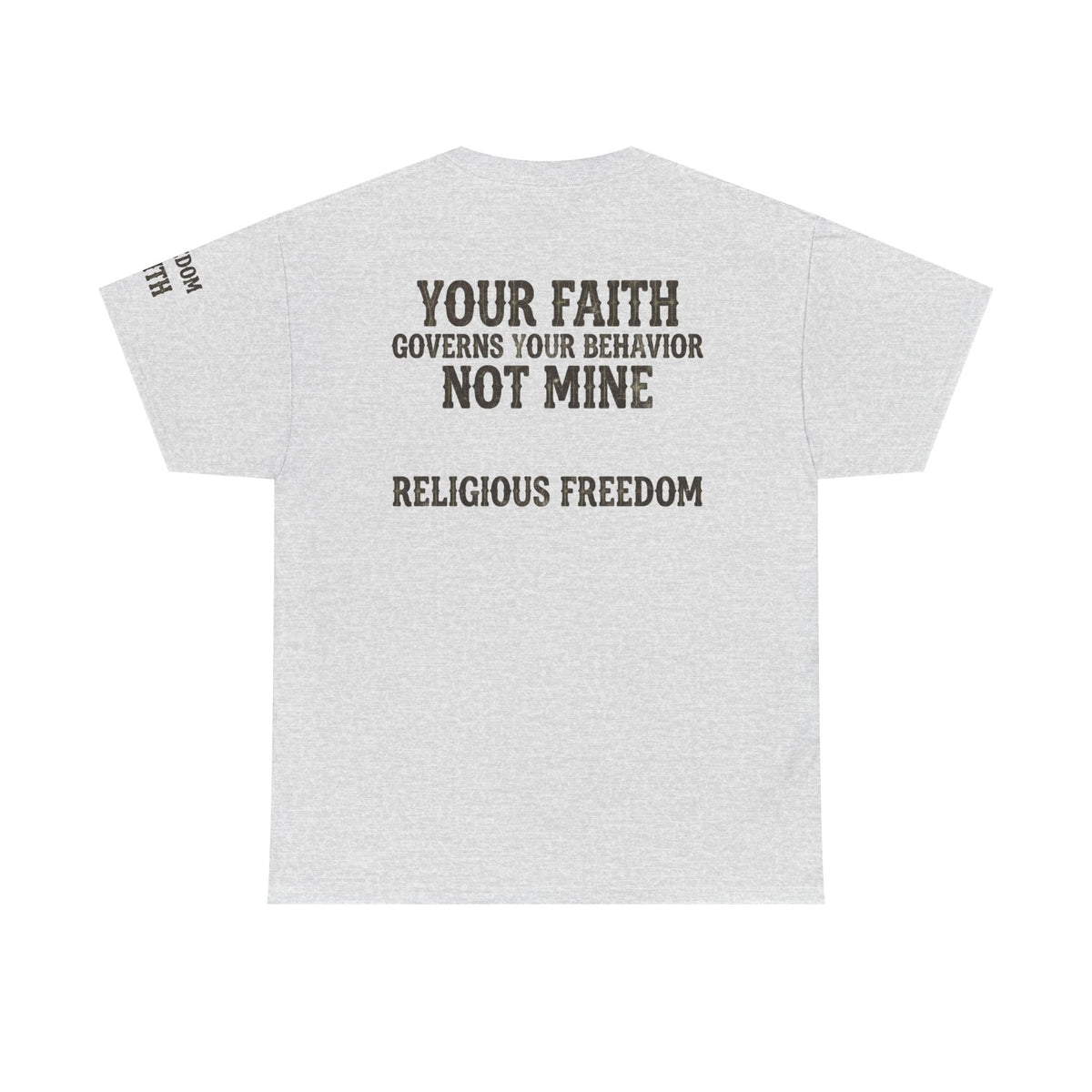 Color: Ash | Religious Freedom Premium Graphic Tee