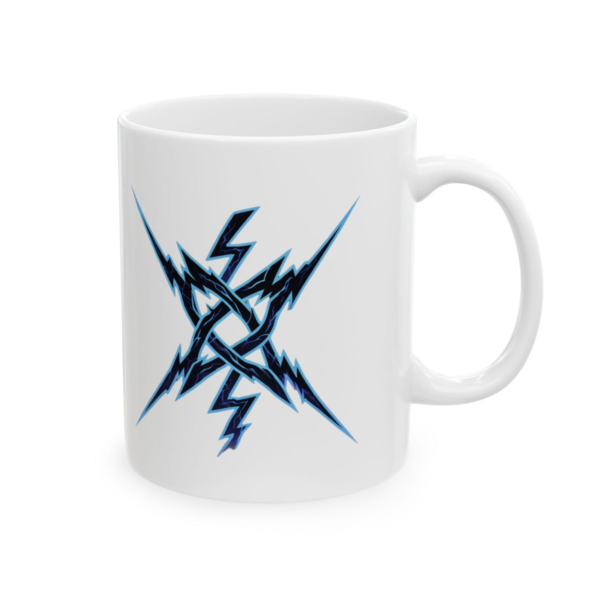 "Triple Goddess Tempest" White Ceramic Mug — Graphic