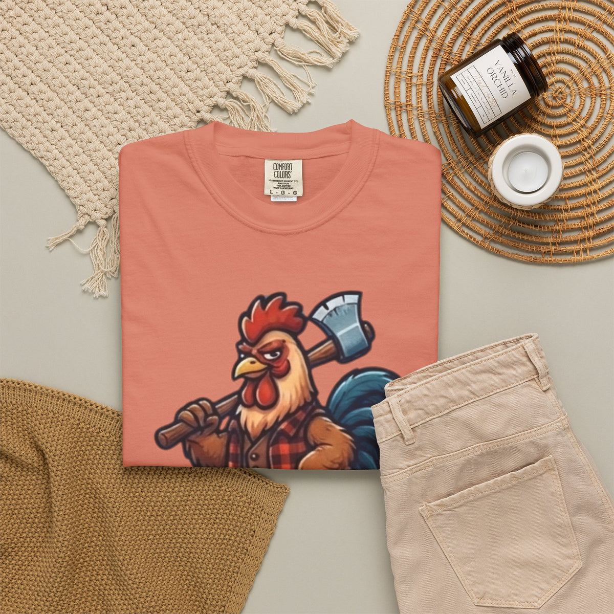 "Looking For A Little Peck" Unisex Garment-Dyed Tee