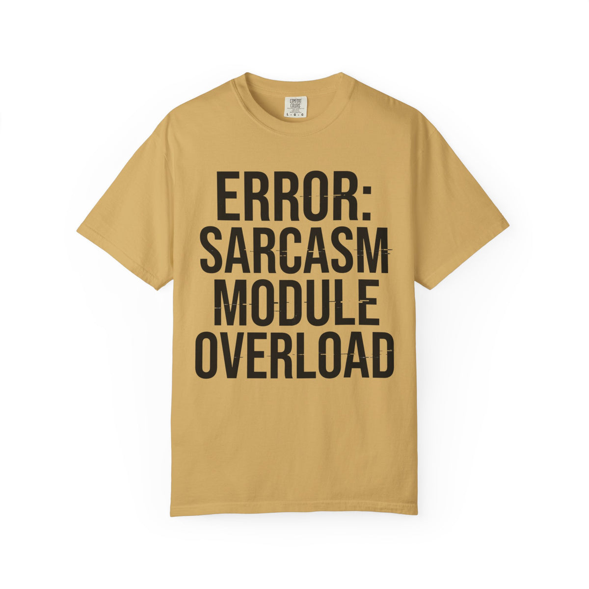 Color: Mustard | Error Sarcasm Unisex Garment-Dyed Tee