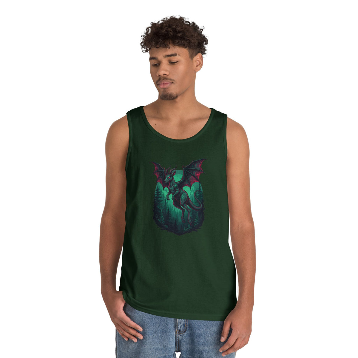 Color: Forest Green | The Jersey Devil (New Jersey, USA) Tank Top