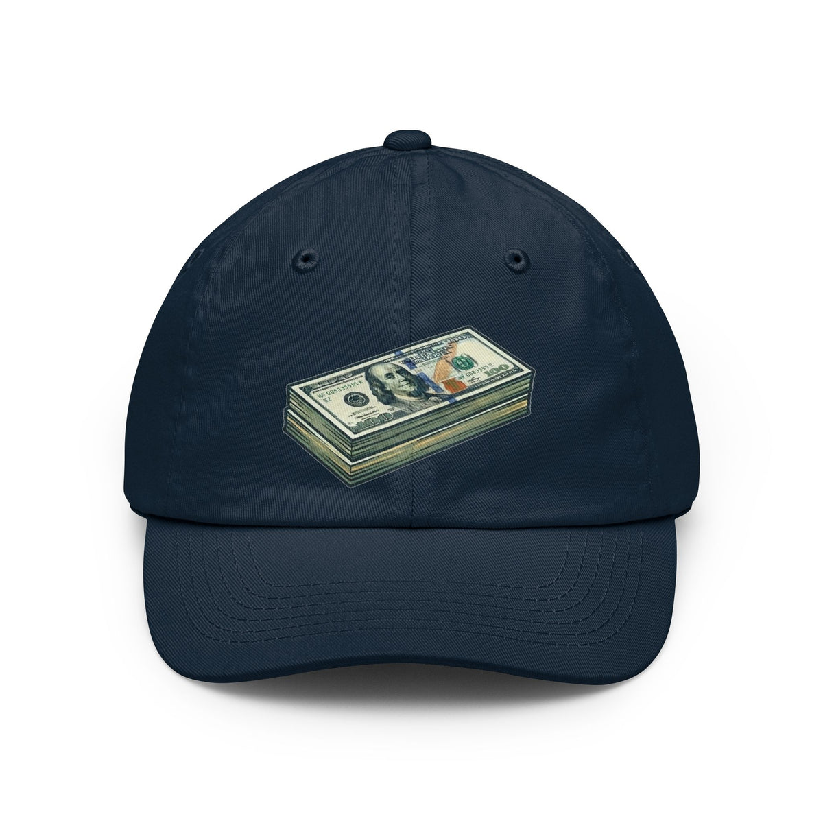Color: Navy | 100 Bucks Dad Hat — Graphic