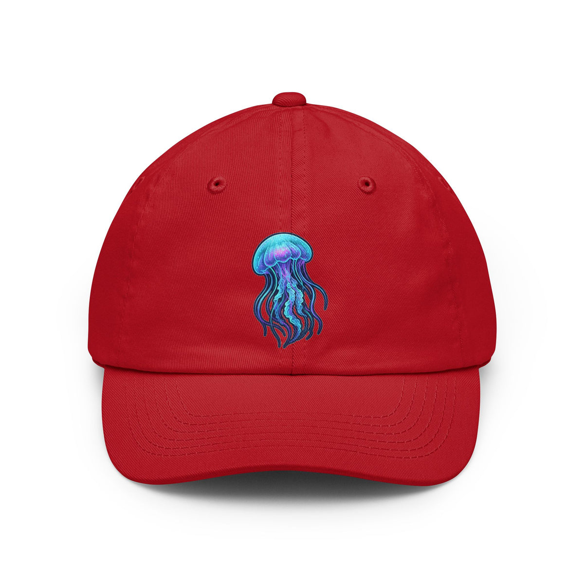 Color: Red | Jelly Credible Dad Hat — Graphic