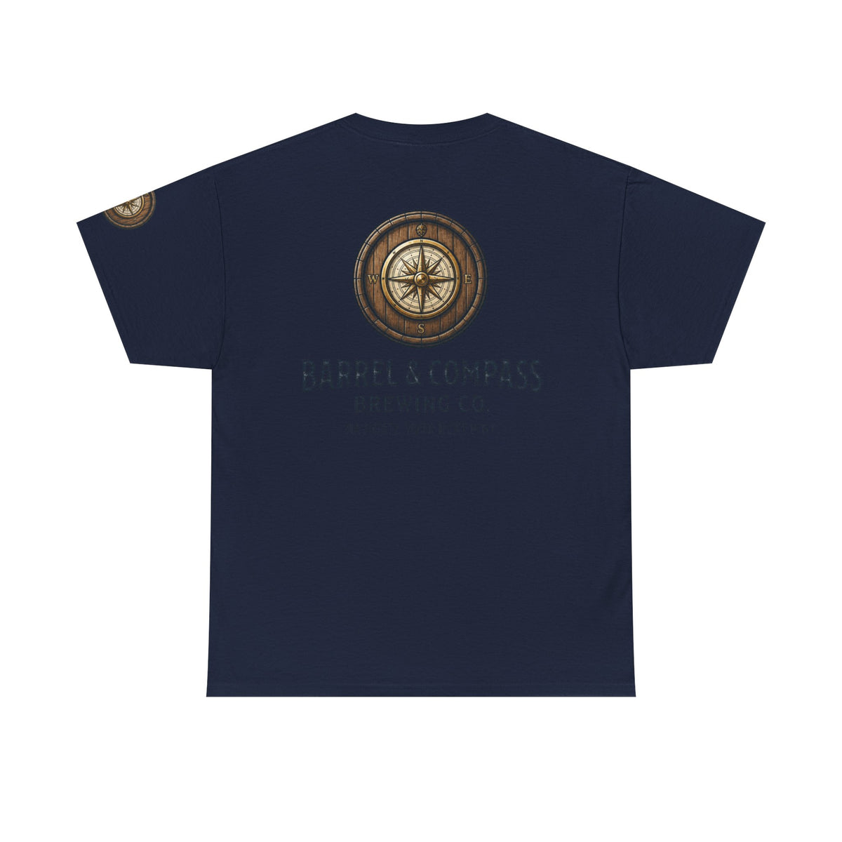 Color: Navy | Barrel & Compass Brewing Premium Graphic Tee