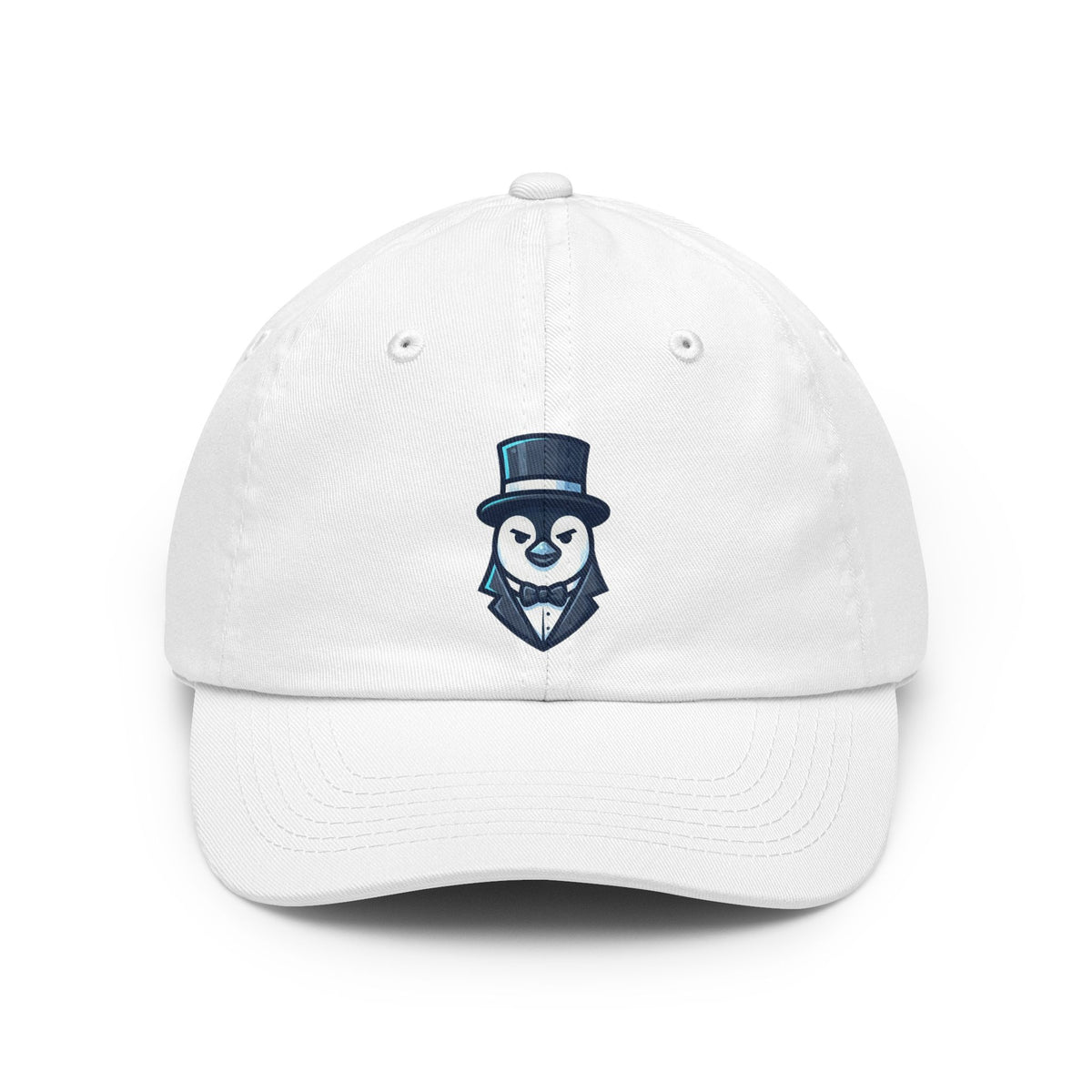 Color: White | Penguin Credible Dad Hat — Graphic
