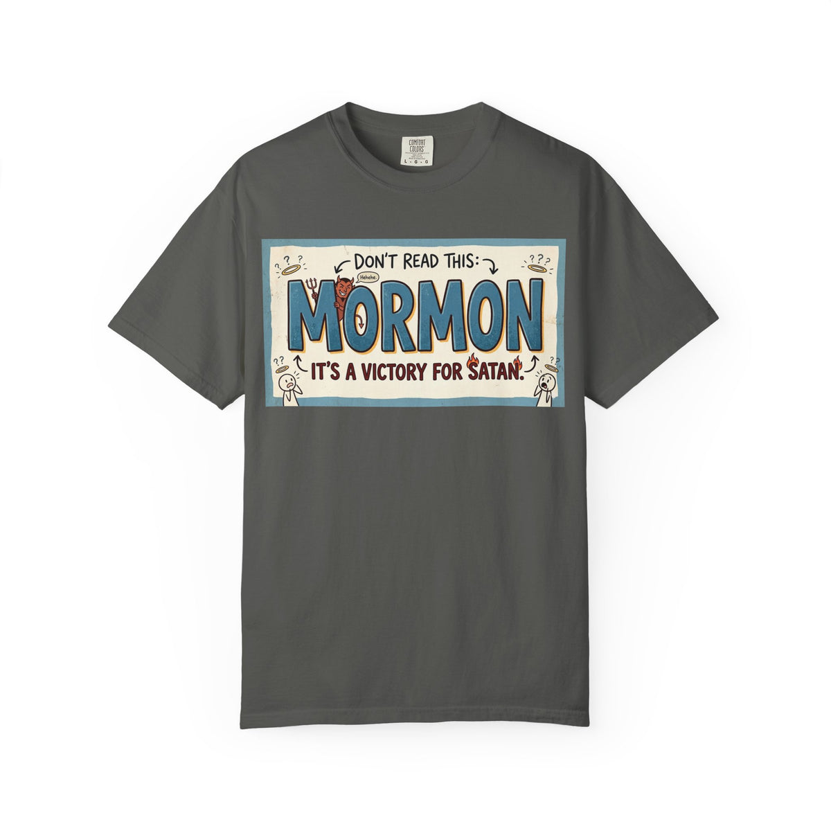 Color: Pepper | Victory for Satan T-Shirt Unisex Garment-Dyed T-shirt