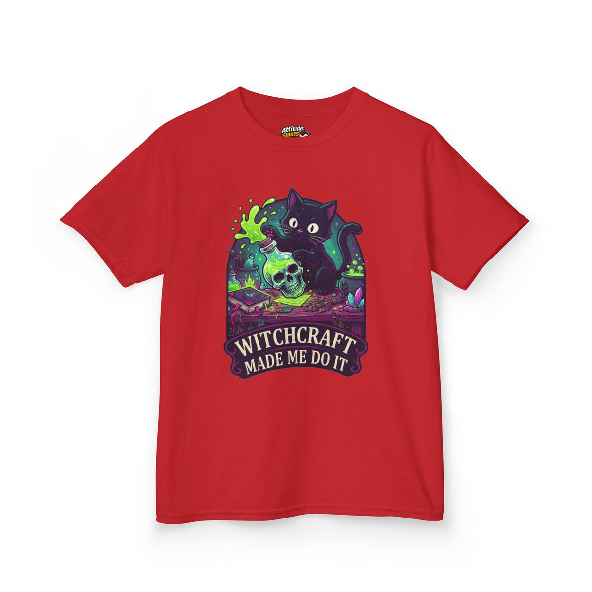 Color: Red | Witchcraft Made Me Do It Kids Tee