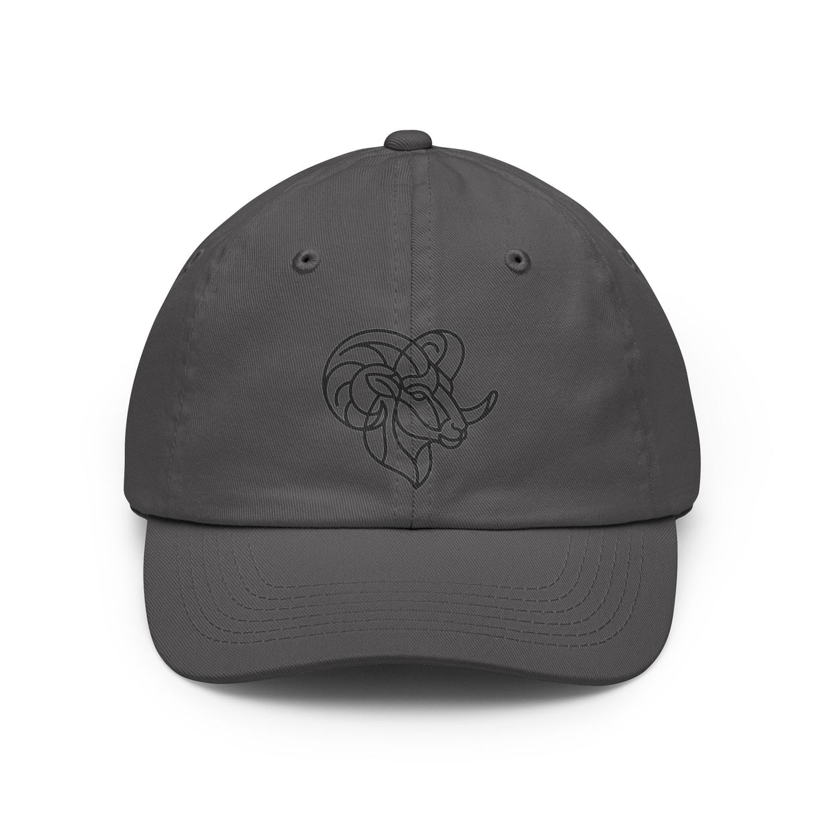 Color: Charcoal | Aries The Minimalist Ram Dad Hat