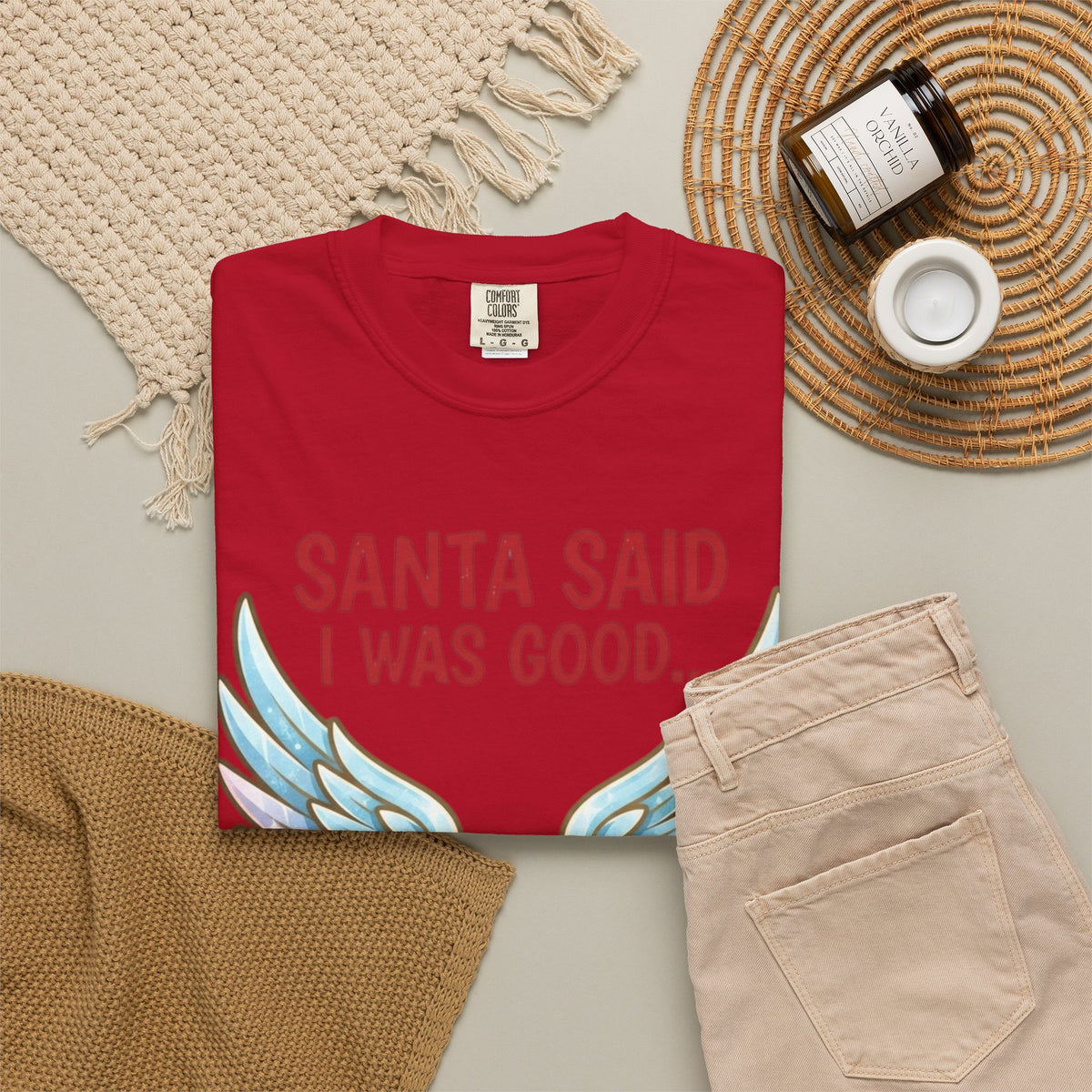 Santa Said I Was Good Unisex Garment-Dyed Tee