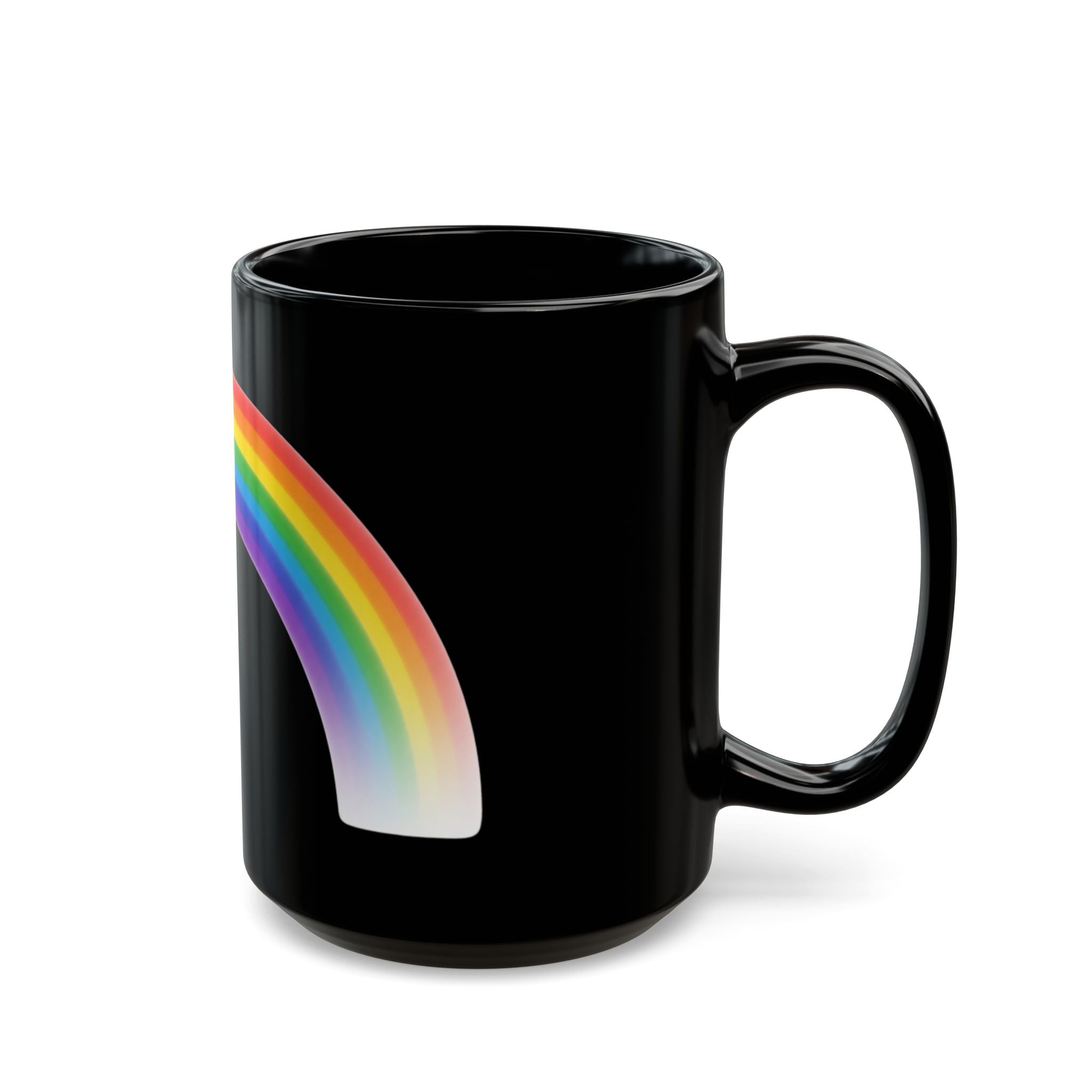 "Gay Away the Pray" Black Ceramic Mug — Graphic