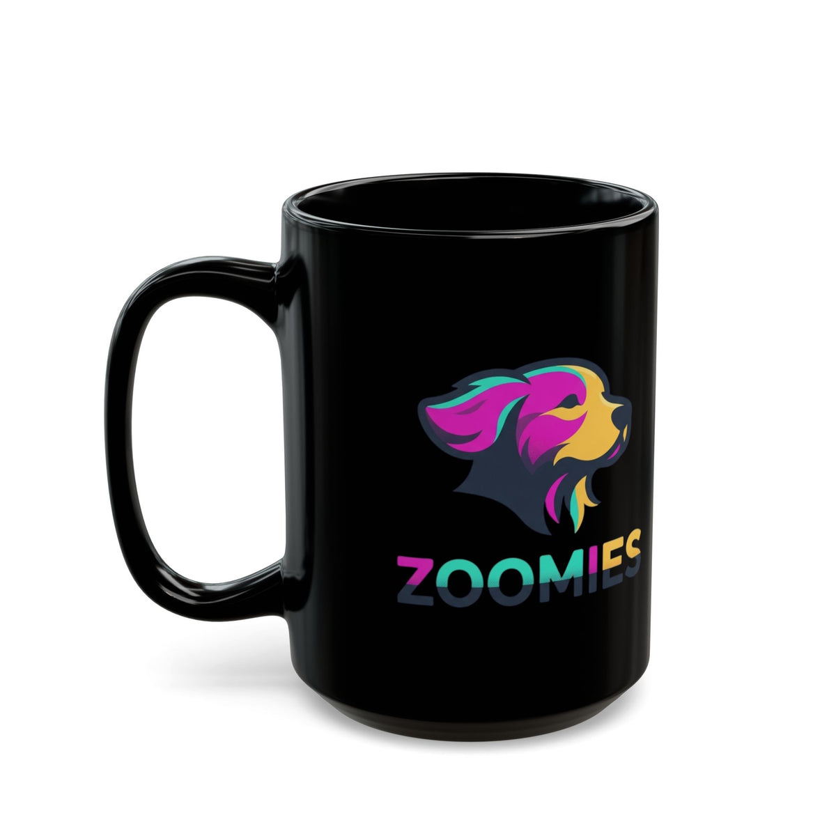 "Professional Zoomie Expert" Black Ceramic Mug — Graphic