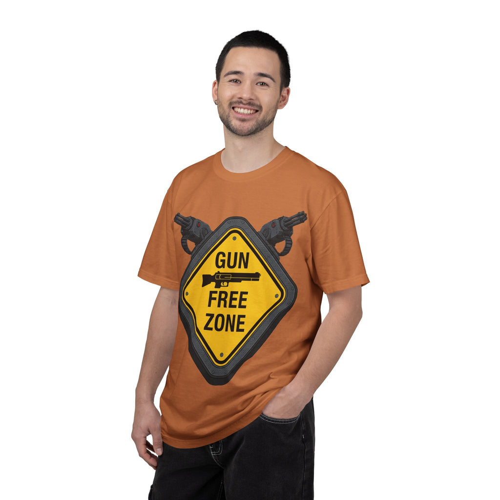 "Gun Free Zone (Heavy Metal Edition)" Unisex Garment-Dyed T-shirt