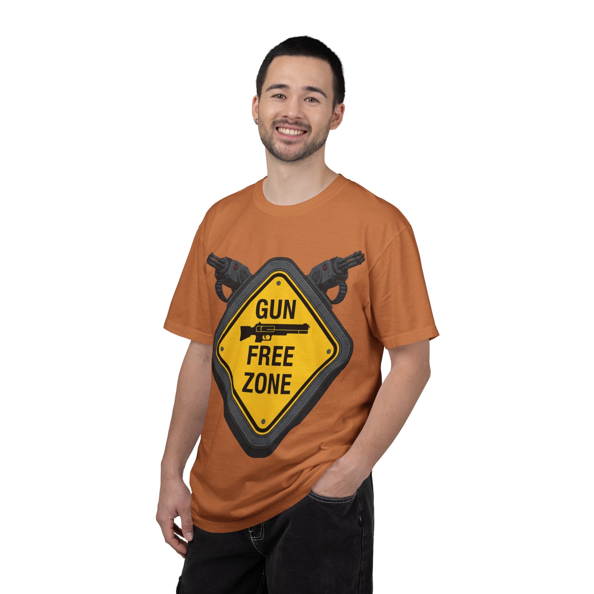 "Gun Free Zone (Heavy Metal Edition)" Unisex Garment-Dyed T-shirt