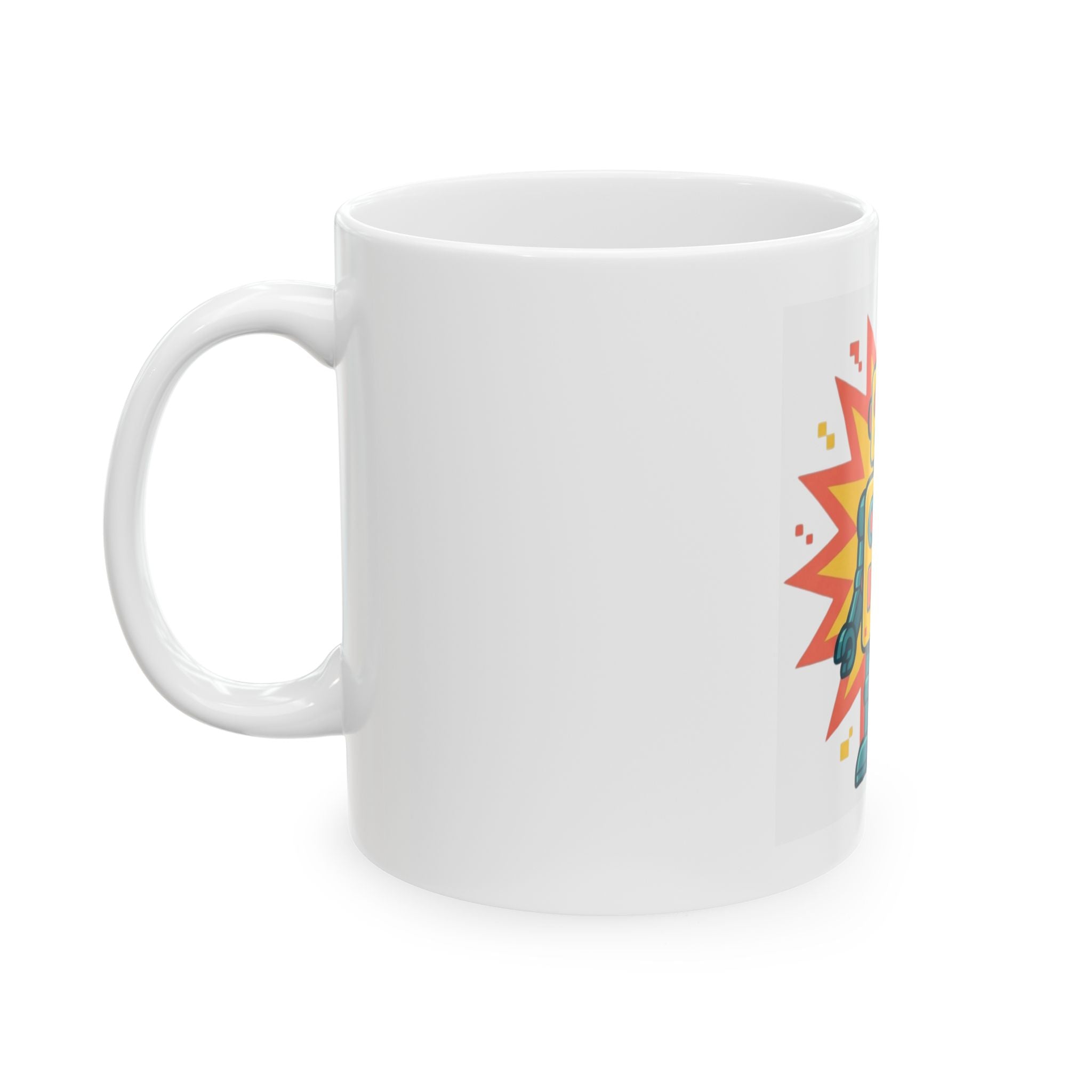 "Toy Robot" White Ceramic Mug