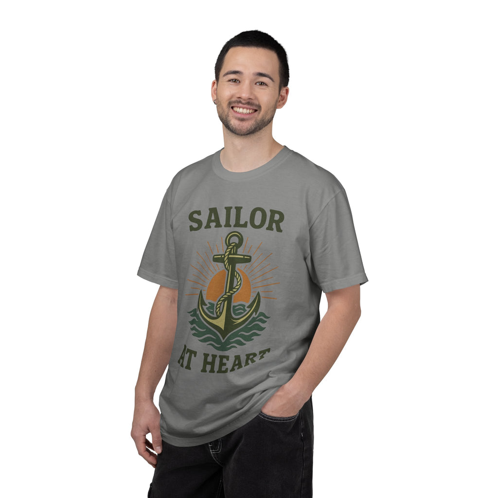 "Sailor at Heart" Unisex Garment-Dyed T-shirt
